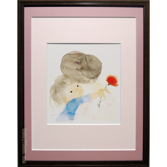 いわさきちひろ 絵画 母の日 アートポスター 送料無料 【複製