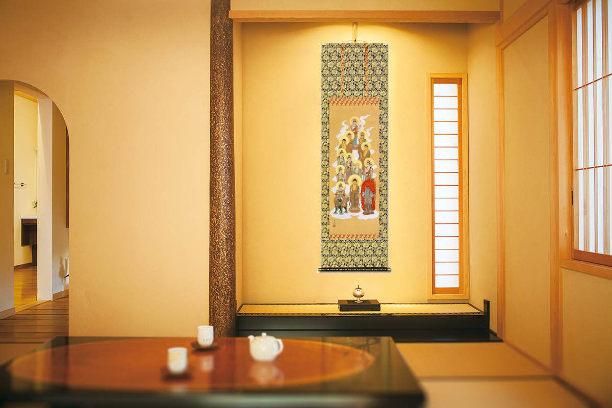 十三仏 西山日照（尺五）肉筆！ 十三仏 - 掛け軸（掛軸）販売通販なら