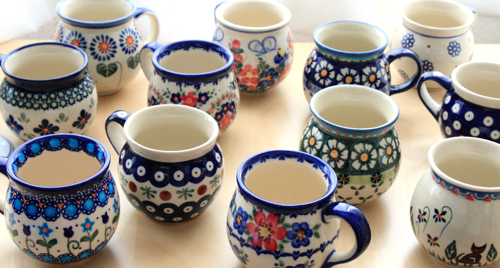 マグカップ−ポーリッシュポタリー(ポーランド食器)