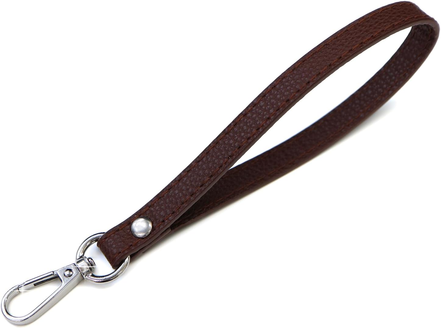 きらきらぷんぷん丸] レザーストラップ【茶色 ブラウン】 ハンド