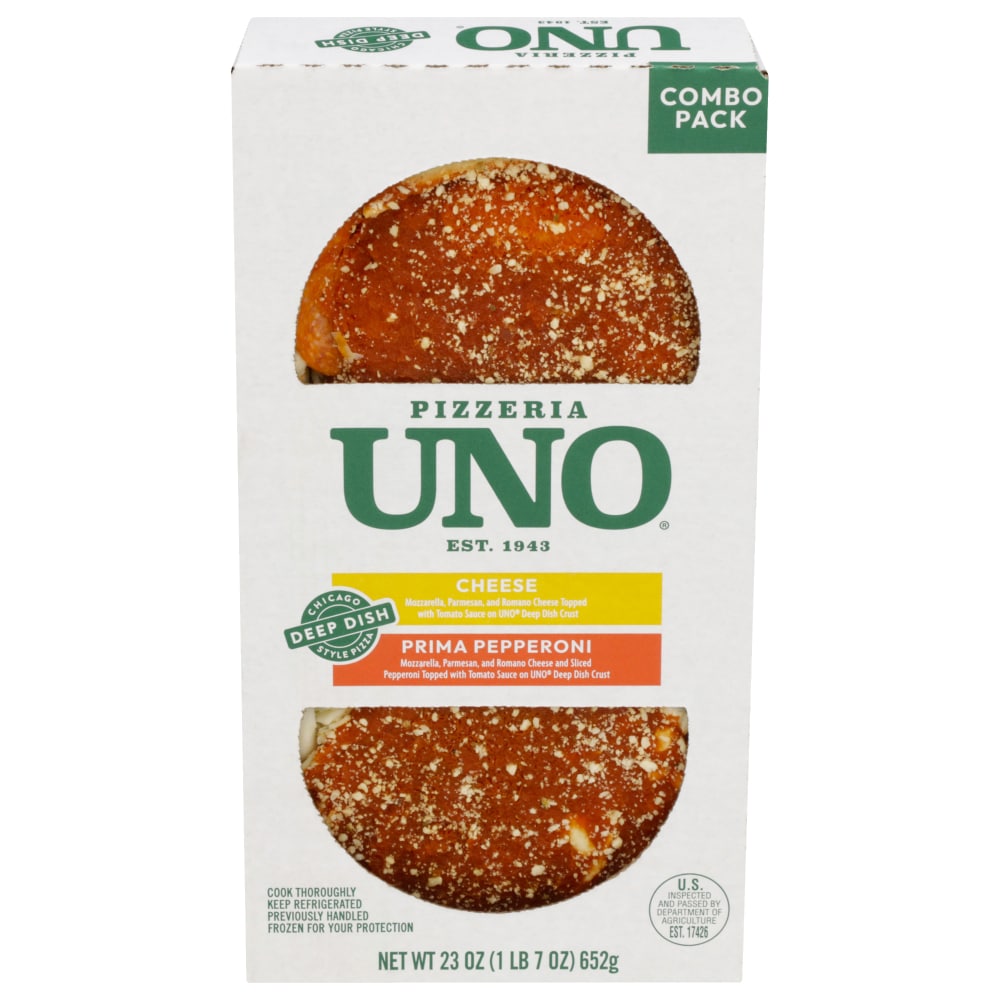 Uno® 6in Chicago Style Deep Dish Cheese and Pepperoni Pizza, 2 ct