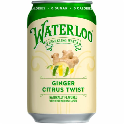 Waterloo Ginger Citrus Twist Sparkling Water - 8pk / 12 fl oz Cans