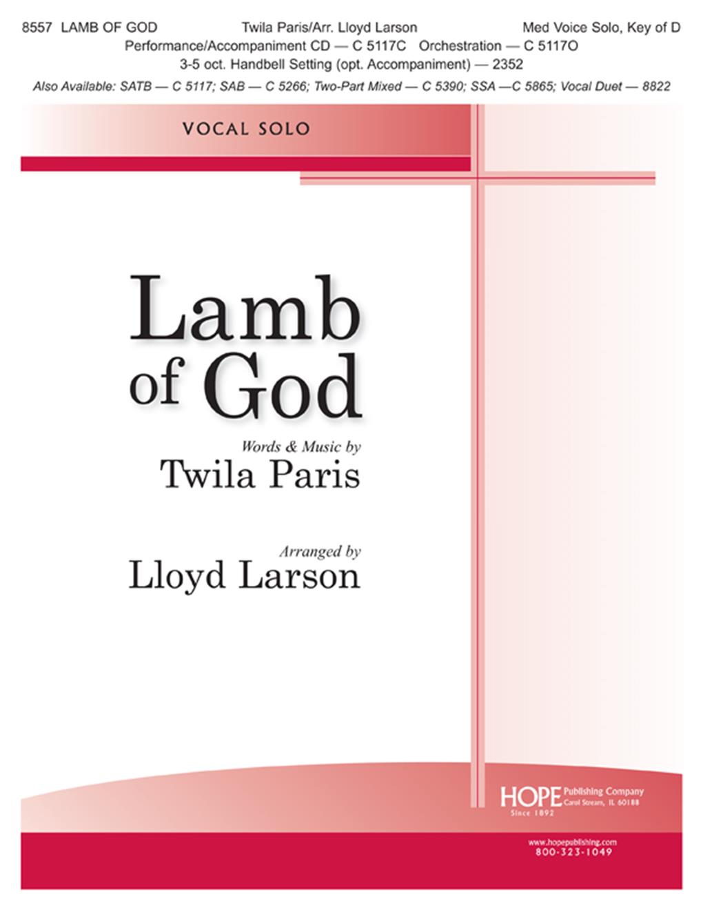 LAMB OF GOD-LARS-SOLO - Hope Publishing Company