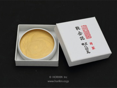 純金泥 鉄鉢入 | 材料を探す | 堀金箔粉（HORIKIN）