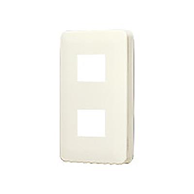 フルカラーモダンプレート2個用(腰高プレート)ミルキーホワイト ＜WN