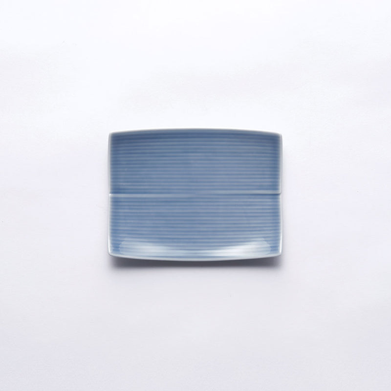 長方皿 長方皿(小) ブルー | 白山陶器直営オンラインストア