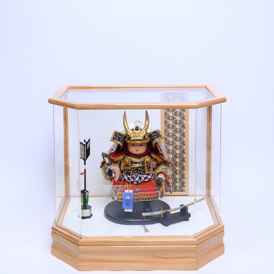 大越忠保作 甲州印伝 武田信玄公7号鎧 黒王セット | 人形専門店