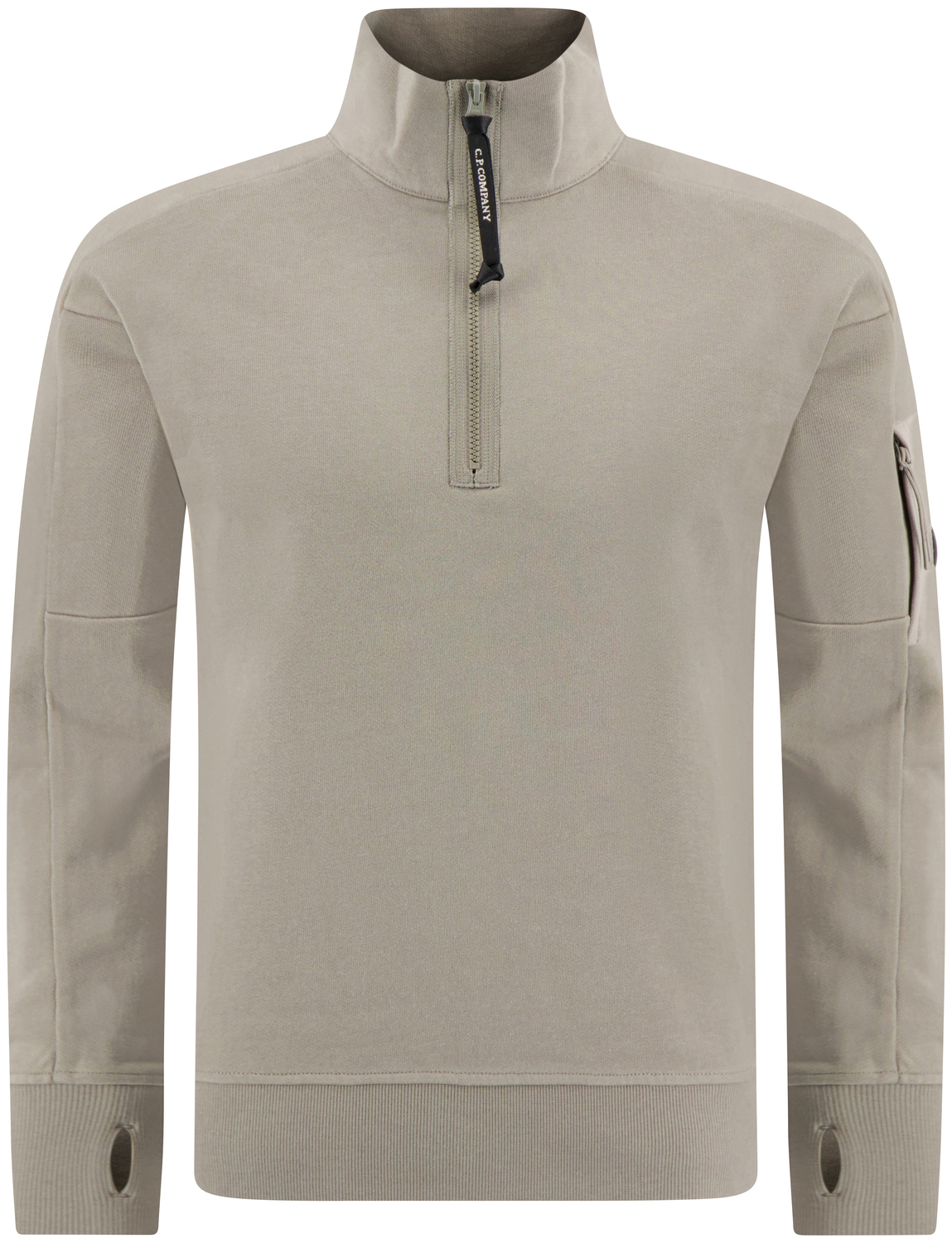 C.P. Company Ronde hals truien Grijs pullover q. zip kopen | Hans