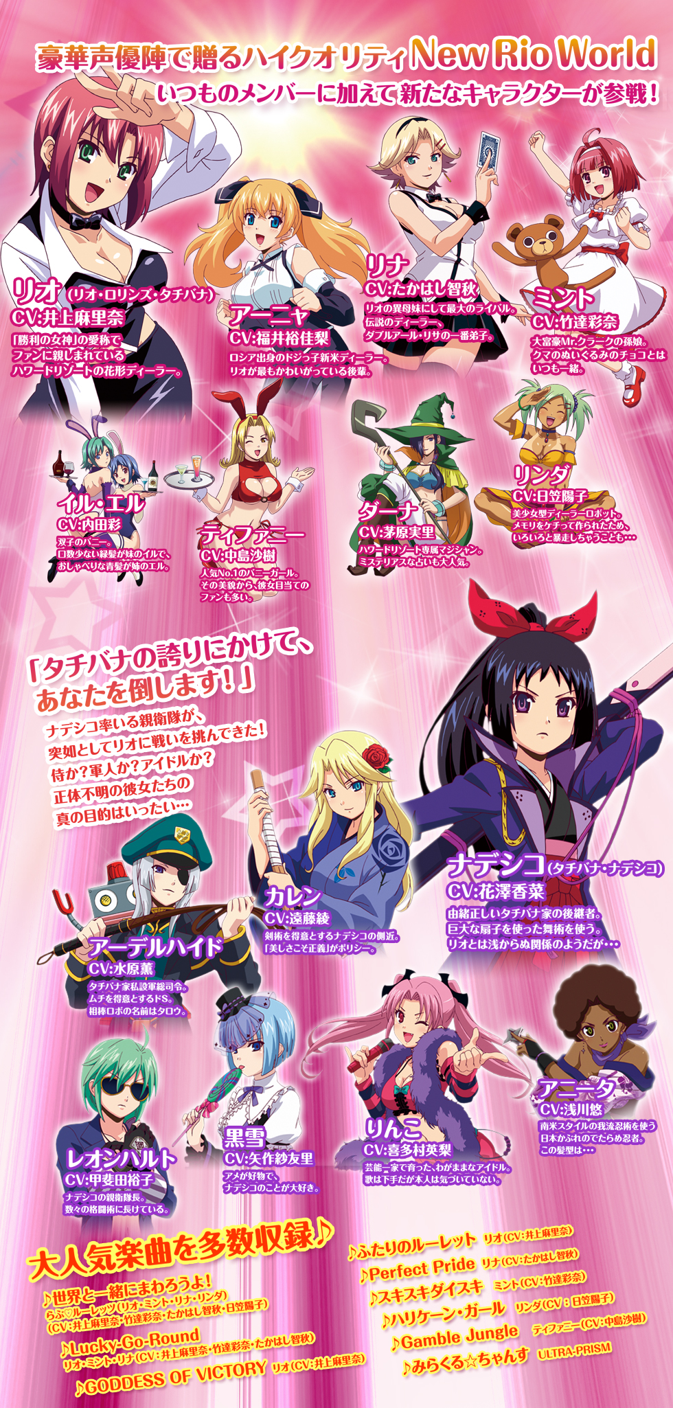 キャラクター | CRぱちんこRio -Rainbow Road-