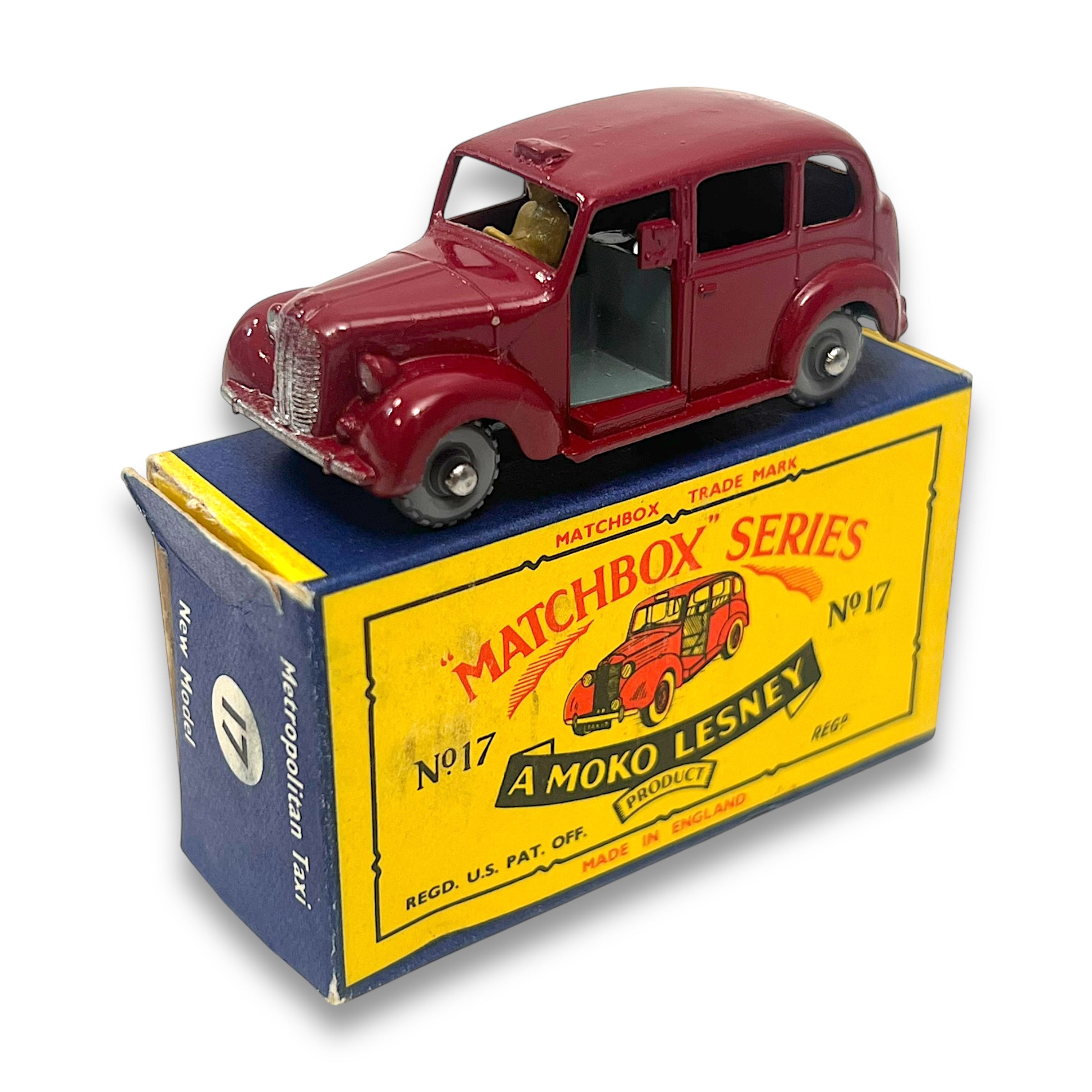 Matchbox Series Boxed Moko Lesney No17 Austin Metropolitan Taxi