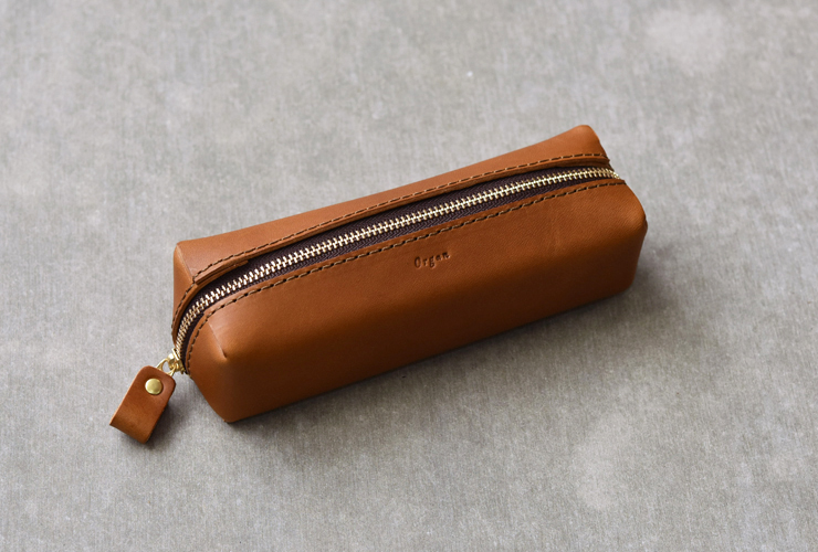 クラフト感のある箱型レザーペンケース / 革鞄のHERZ(ヘルツ)公式通販