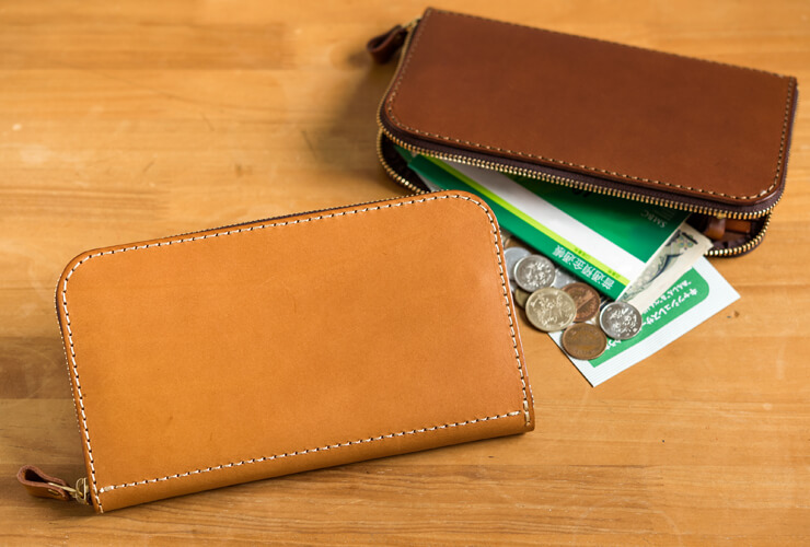 通帳も入る大容量の大きいファスナー長財布 / 革鞄のHERZ(ヘルツ)公式通販