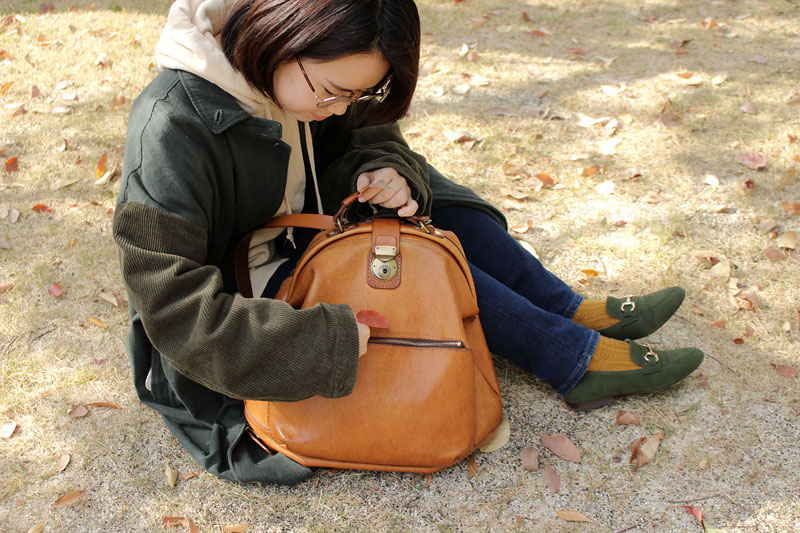 新作のパルガミニリュック(R-24)について作り手が語ります｜革鞄・革