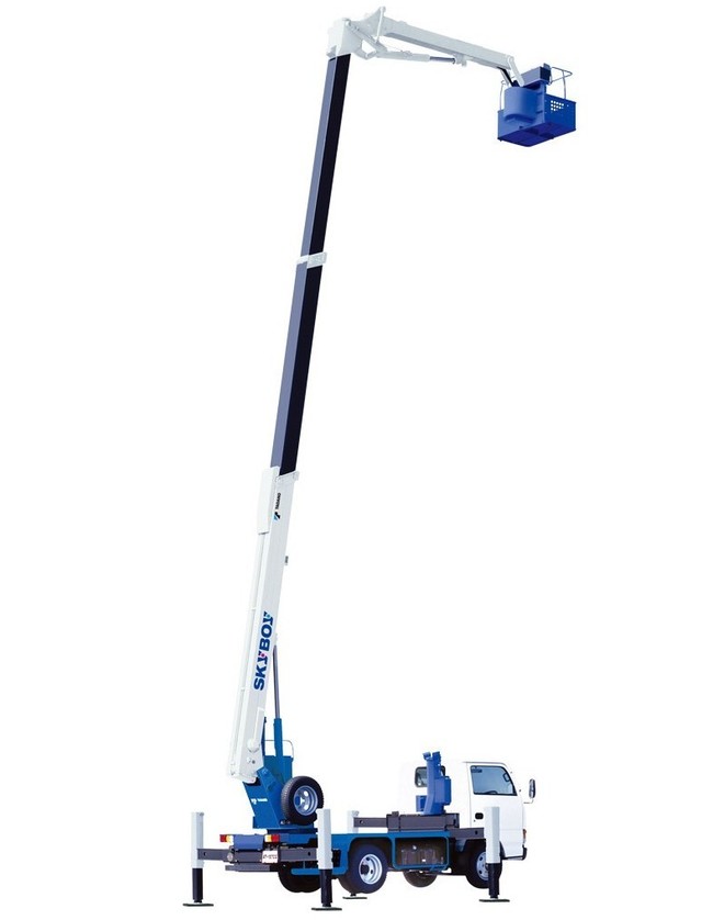 高所作業車 15.7m トラック式バケット折曲型 | 建設機械レンタルの