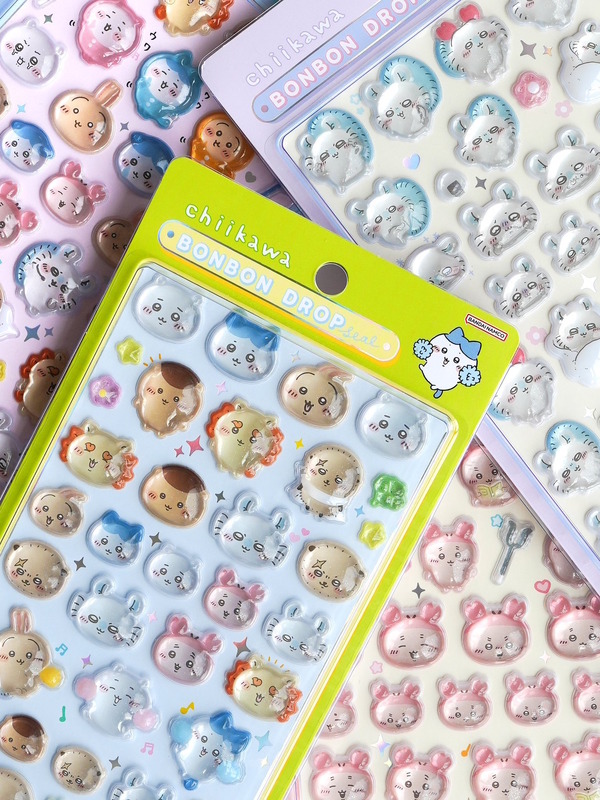 ボンボンドロップシール ちいかわ第2弾」の公式抽選販売が予告