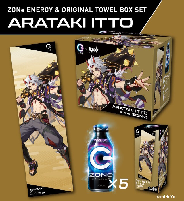 エナドリ「ZONe」×『原神』コラボ商品が発売！夜蘭、荒瀧一斗ら4人の