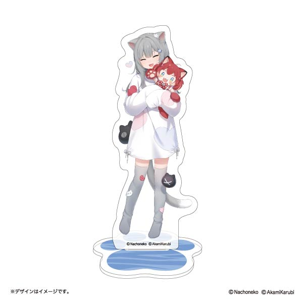 VTuber・赤見かるび、Nachonekoのコラボグッズが登場！二人の配信を