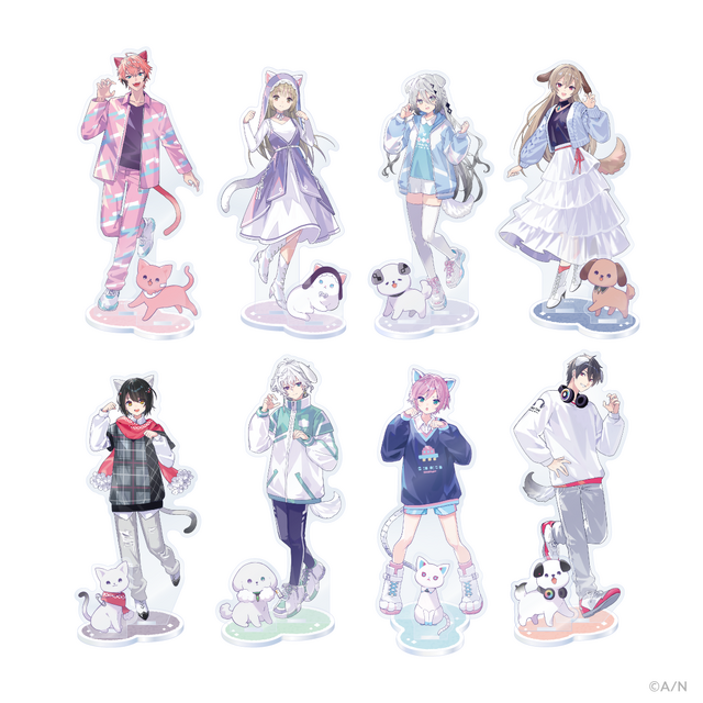 にじさんじ・赤城ウェン、フレンら8人が“わんにゃん”スタイルに！犬耳