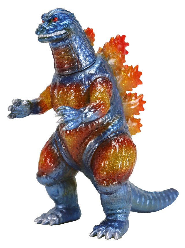 ラメを贅沢に使用して灼熱を表現！「バーニングゴジラ」数量限定ソフビ