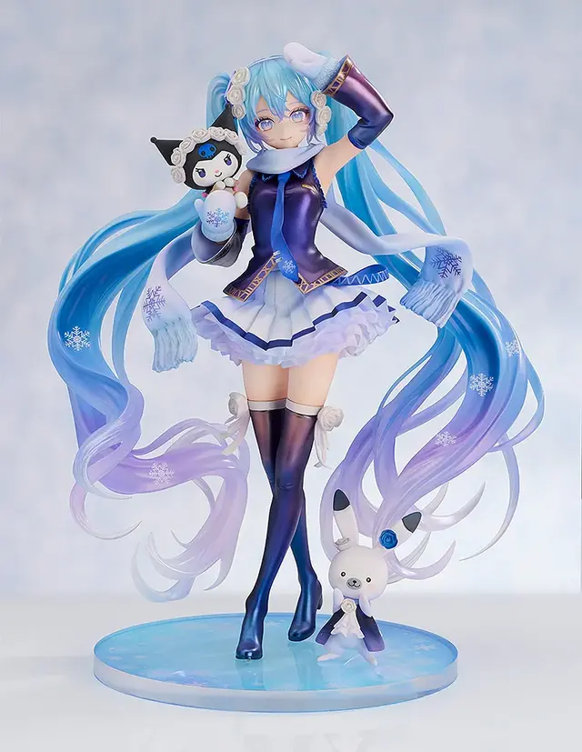 雪ミク」×「クロミ」フィギュアが幻想的！ツインテールにはクリア