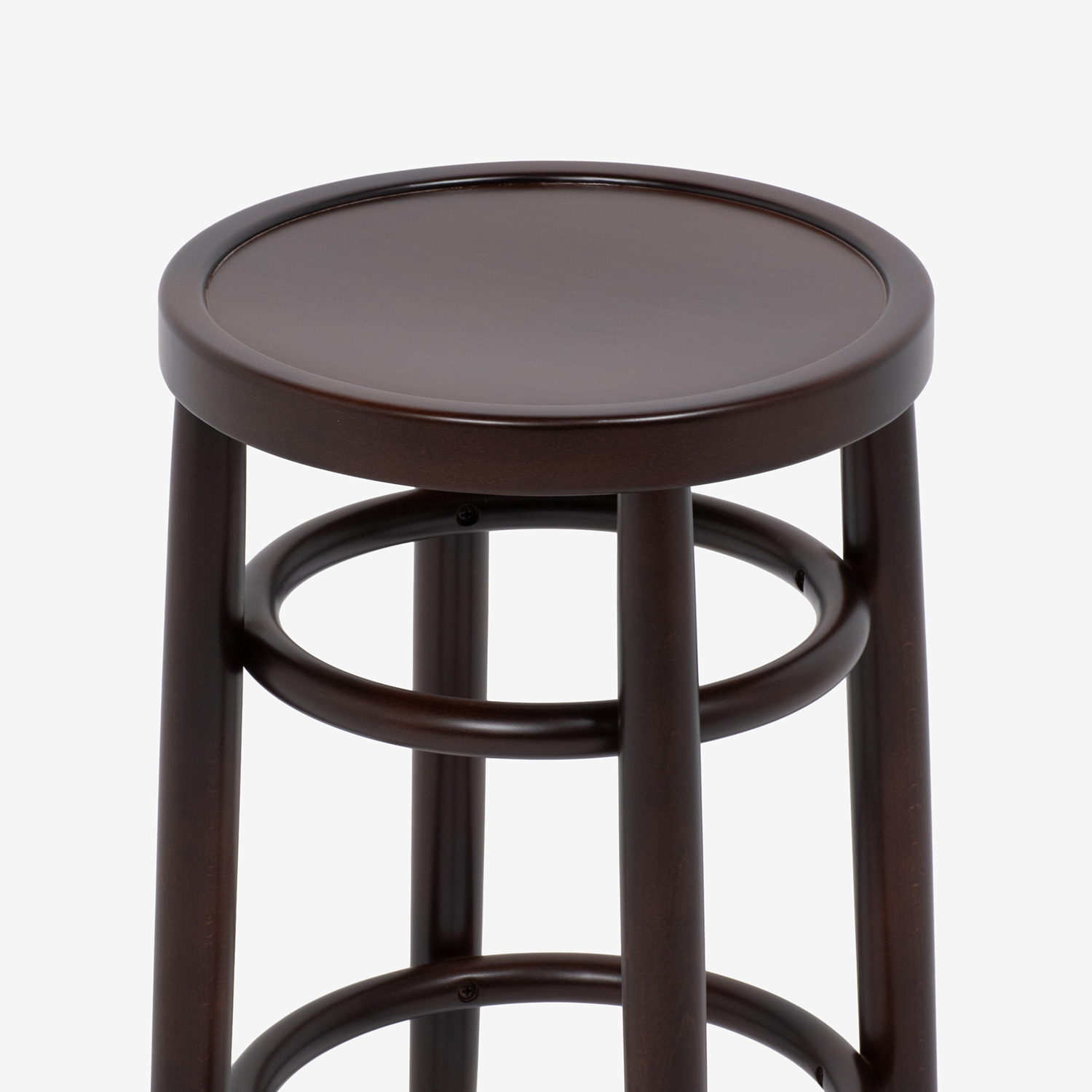 秋田木工 カウンターチェア「209-C」座面高60cm ブナ材ウォールナット