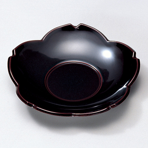 茶托 桜 5枚セット 漆塗り 12-05807/05808 漆器の井助