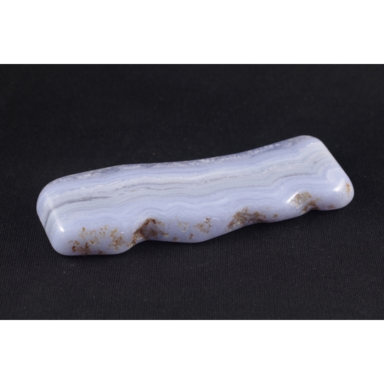 ブルーレースアゲート 原石 磨き 109g 天然石販売 名取貴石 天然石