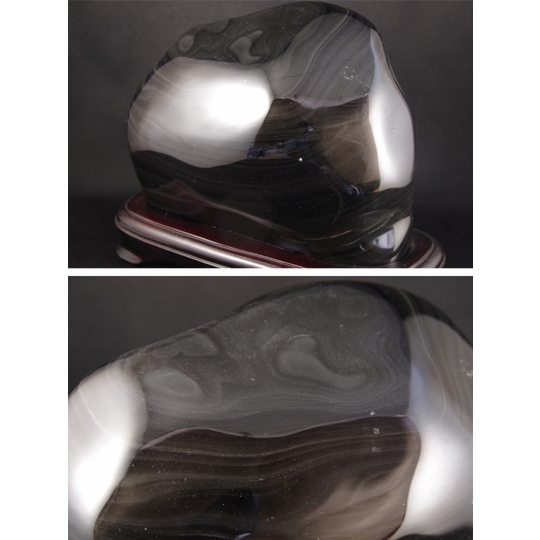 黒曜石（オブシディアン）鑑賞石3．0kg 天然石販売 名取貴石