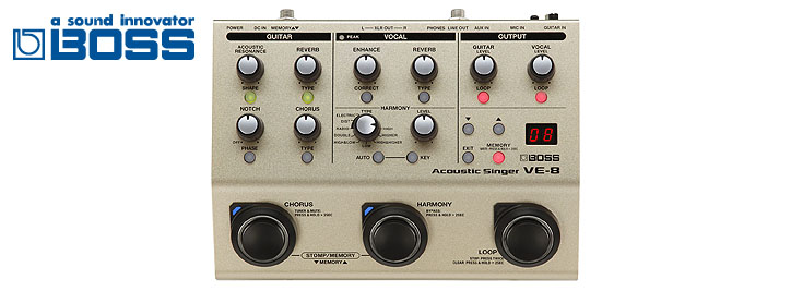 【使用少 極美品】BOSS VE-8 Acoustic Singer Amazon.com: BOSS VE-8 Acoustic Singer | Compact All-In-One Preamp