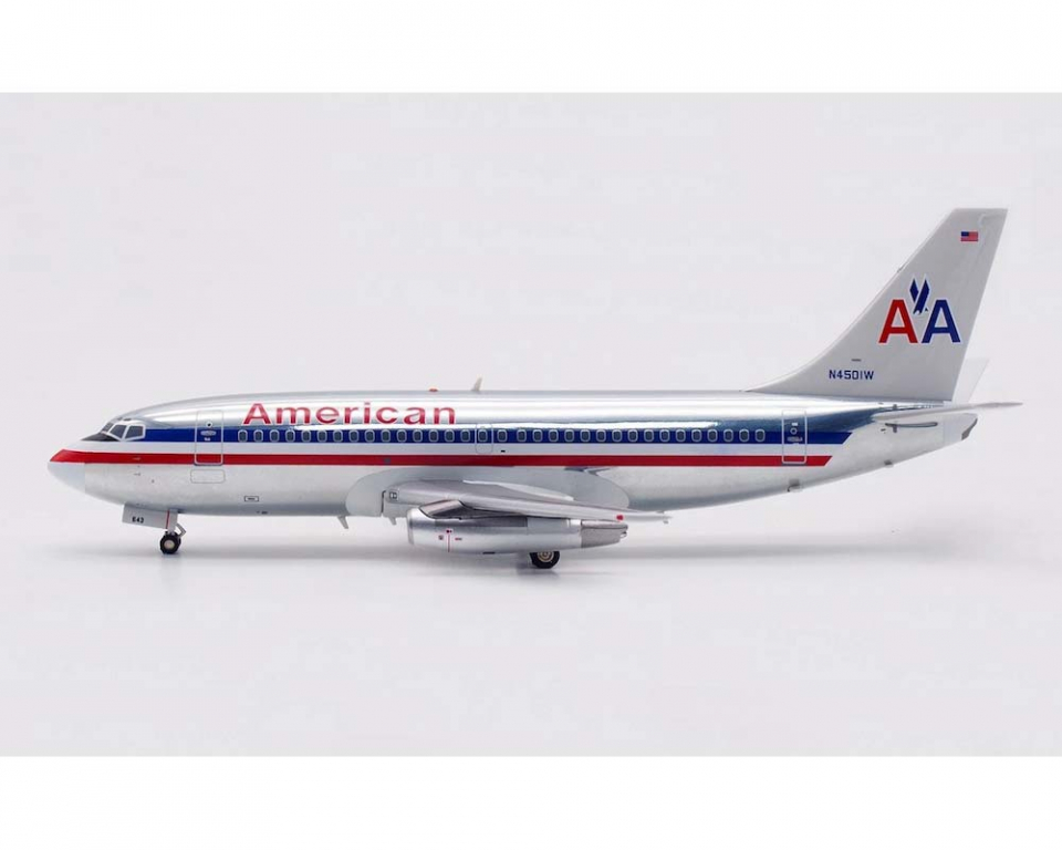 www.JetCollector.com: American Airlines B737-200 polished, w/stand