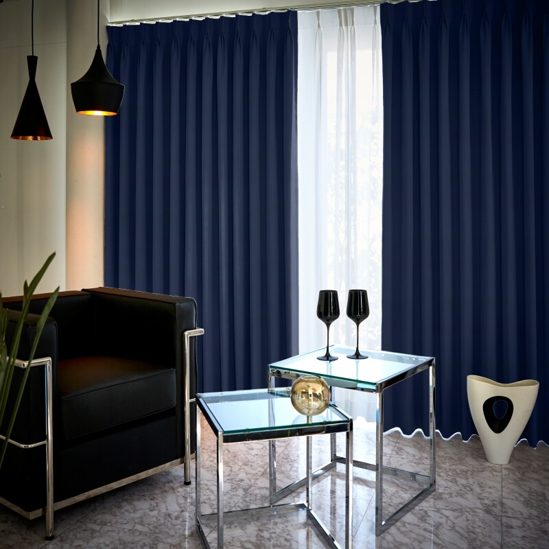 和 カーテン JF-94044R ネイビー ｜ジャストカーテン