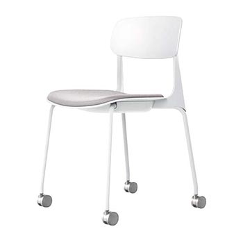 8124SL-FPE6 オカムラ ミーティングチェアena 座パッド付き 4本脚