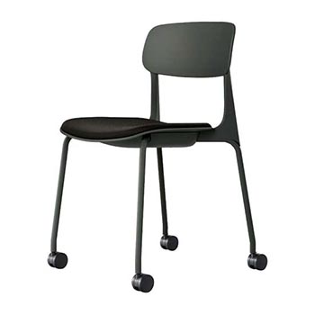 8124BG-G721 オカムラ ミーティングチェアena 4本脚キャスタータイプ