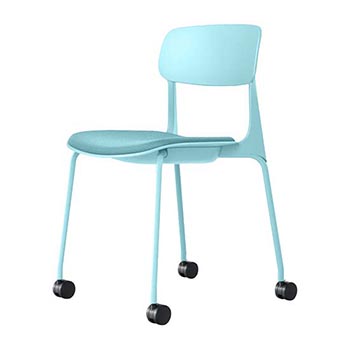 8124SL-FPE6 オカムラ ミーティングチェアena 座パッド付き 4本脚