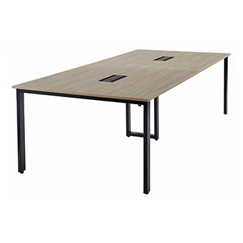 REV-B2412-BK 井上金庫 会議用テーブル 幅2400mm 奥行1200mm ブラック