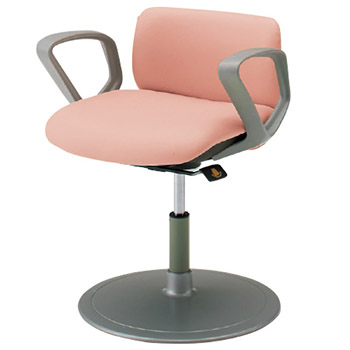 LT92AA-PB27 オカムラ 患者チェア 肘付 丸ベース 回転ロック