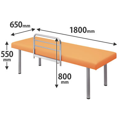 LT72SC-PB22 オカムラ 処置室向け診察台ベッドガード付 高さ600 幅1800
