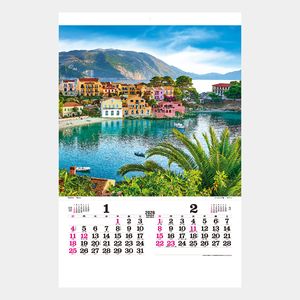 TD-521 【フィルム】世界風景2026年版の名入れカレンダーを格安で販売