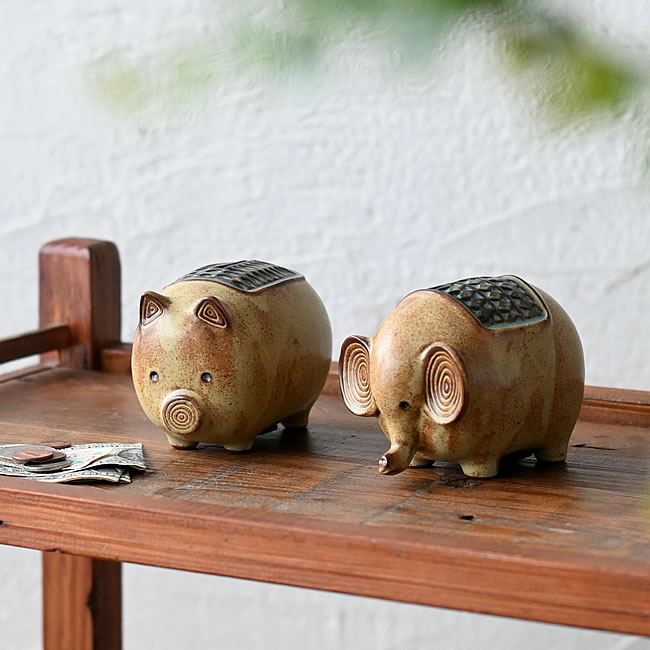 CHUMS 陶器貯金箱 チャムス 貯金箱 陶器