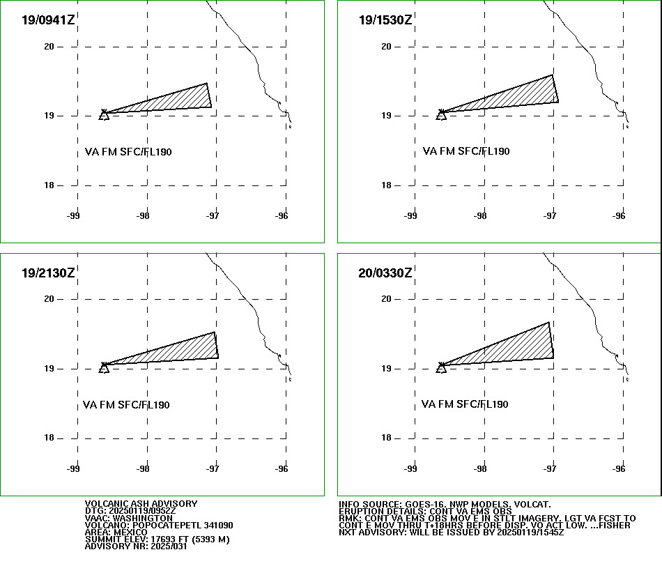Volcanic Ash Advisory