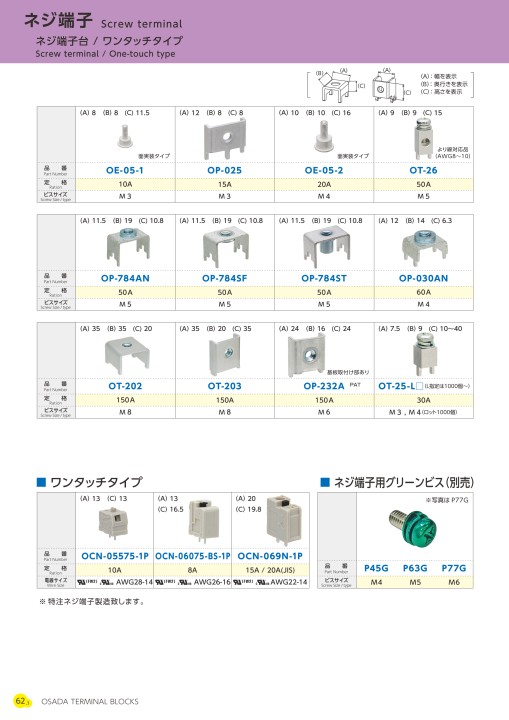 株式会社オサダ 端子台総合カタログ(Vol.8)