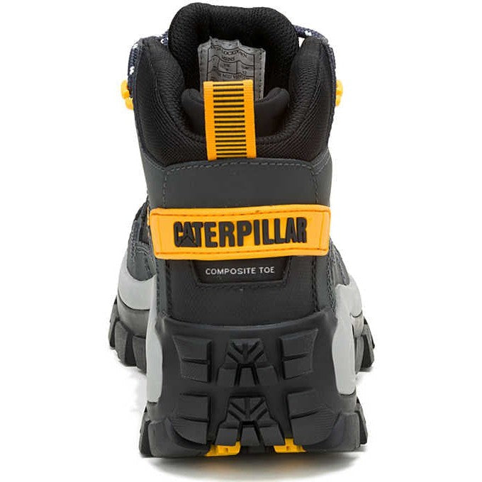Cat Men's Invader Mid Vent Composite Toe Waterproof Work Boot -Shadows