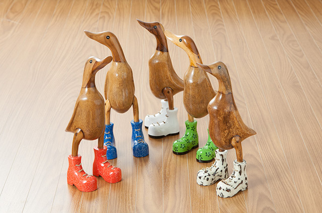 ベベジュニア あひるの木製オブジェ [5色展開]【duck-s】 /アジアン