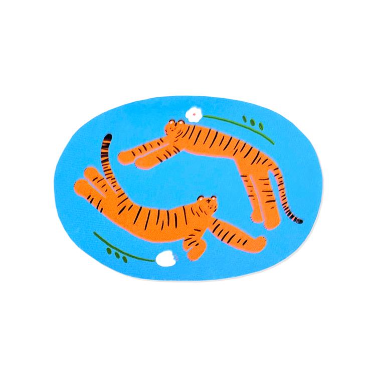 クリエイターズサーカス ステッカー Minghan H.ハッピータイガース