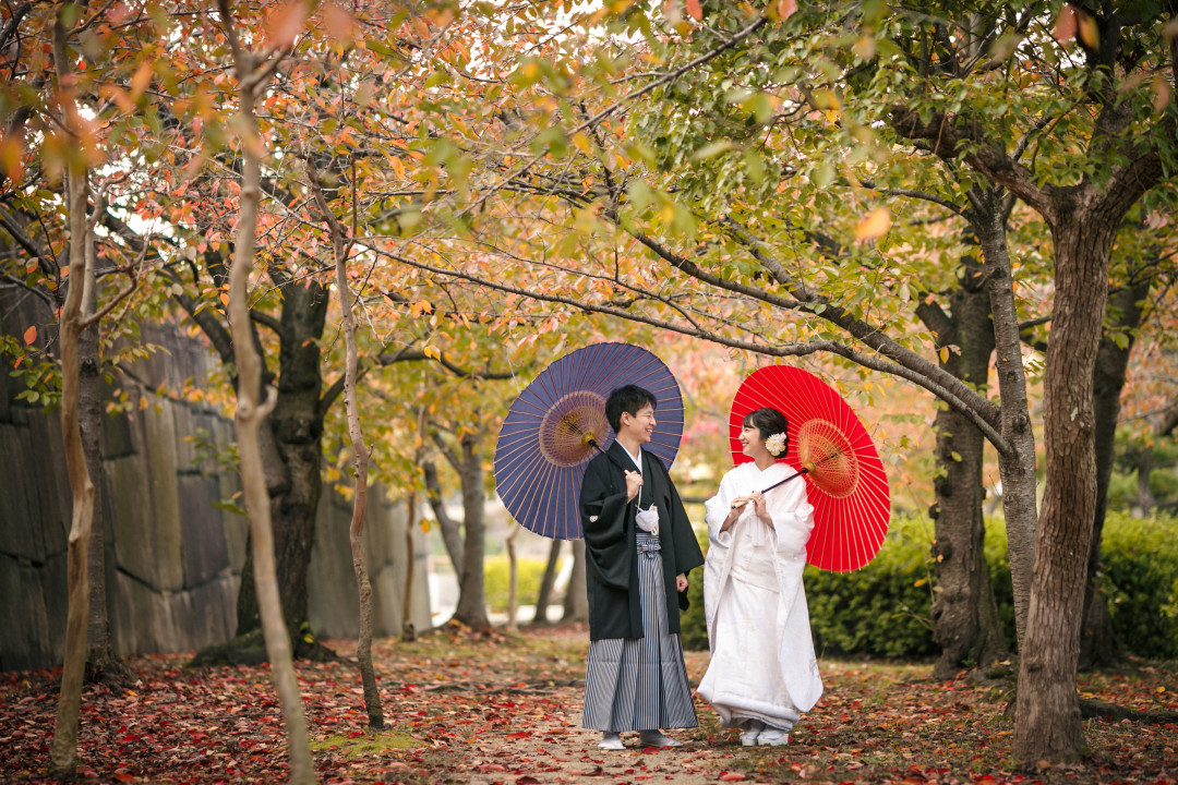 大阪城公園のフォトウェディング・前撮り｜ラヴィファクトリー