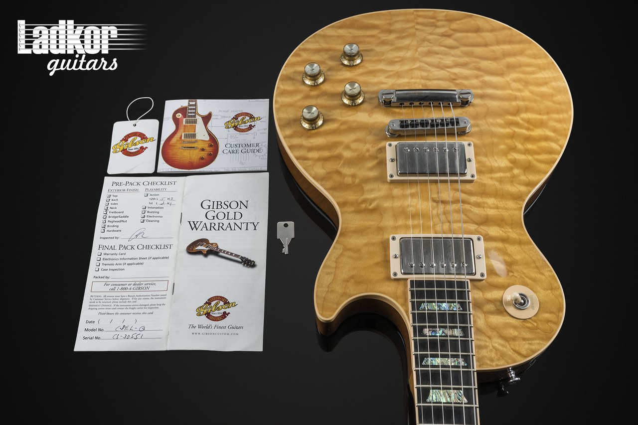 2003 Gibson Custom Shop Les Paul Elegant Natural Quilt Top