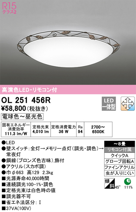 ODELIC オーデリック シーリングライト OL251456R | 商品紹介 | 照明