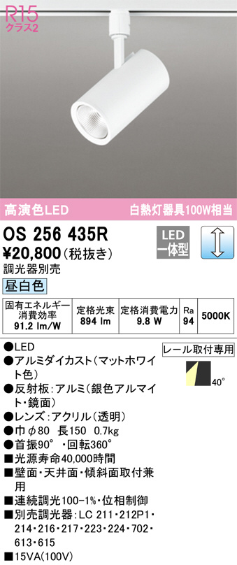 ODELIC オーデリック スポットライト OS256435R | 商品紹介 | 照明器具