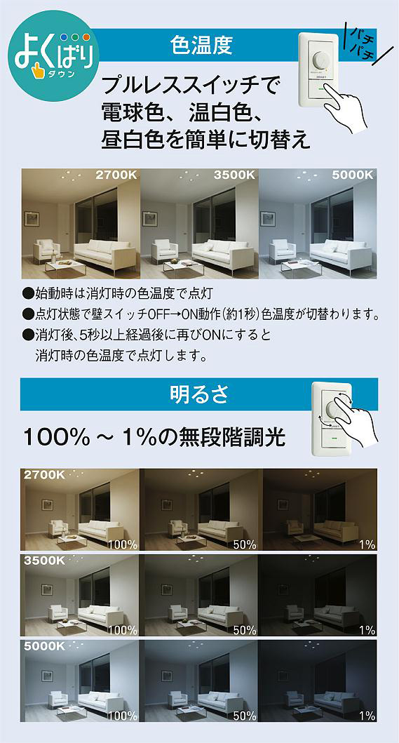 DAIKO 大光電機 LED色温度切替ダウンライト DDL-6201FBG | 商品紹介