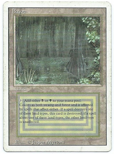 1x Bayou HP Revised Magic the Gathering | Dual lands | MTG Duals